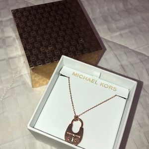 MICHAEL KORS lock necklace